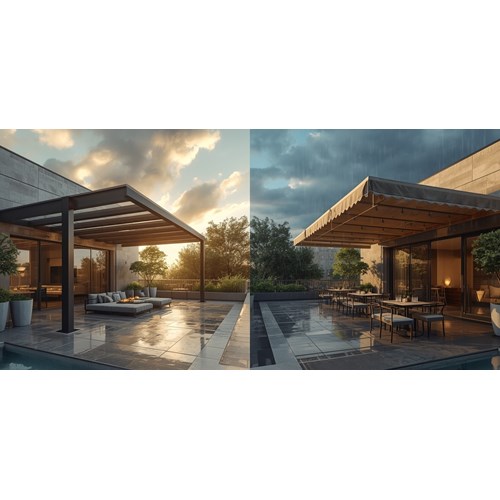 Pergola mı Tente mi? Hangisini Seçmelisiniz? (Avantajlar ve Farklar)